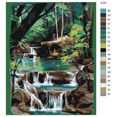 Картина по номерам X-367 "Путешествие по реке" 60x80 Brushes Paints