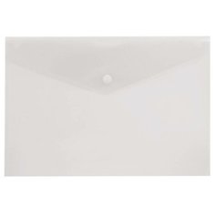 Конверт на кнопке Бюрократ -PK803TCLEAR A4 пластик 0.15мм прозрачный 10 шт.