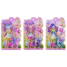 Игровой набор Красотка, в комплекте, кукла-фея 20см, предметов 2шт. Shantou Gepai A970-3 Наша Игрушка