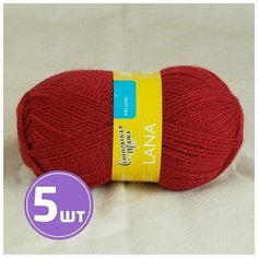 Пряжа Семеновская пряжа Lana (215), георгин 5 шт. по 50 г