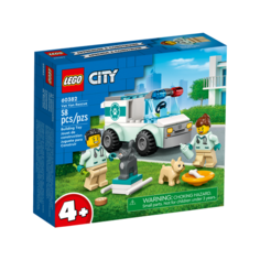 Конструктор LEGO City 60382 Vet Van Rescue, 58 дет.