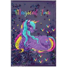 Блокнот CENTRUM Magical Time формат 56 листов в клетку на скрепке, А6, 11х15 см