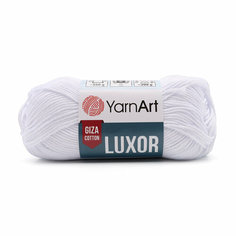 Пряжа для вязания YarnArt Luxor, 50г, 125м (100% мерсеризованный хлопок) (1200 белоснежный), 10 мотков