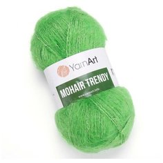 Пряжа для вязания YarnArt Mohair Trendy (ЯрнАрт Мохер Тренди) - 3 мотка 137 зеленый, полушерсть пушистая, 50% акрил, 50% мохер, 220м/100г