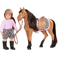 Кукла 15 см Lori Селия наездница с лошадью