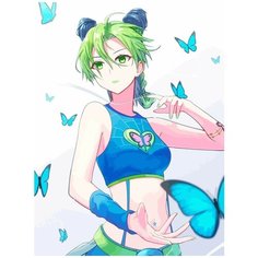 Картина по номерам на холсте Аниме JOJO (Джованна, Джотаро, ДжоДжо) - 8931 В 30x40