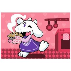 Картина по номерам игра Undertale (Санс, Ториэль, Фловей, Удина, Чара) - 8517 Г 60x40