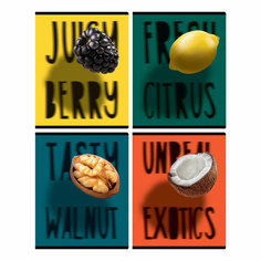 Тетрадь 48л, А5, клетка BG "Exotic fruit", матовая ламинация, выб. лак, конгрев, с форзацем, 70г/м2 - 8 шт. BG®