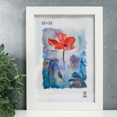 Zebra Фоторамка МДФ 15х21 см (100) белый Зебра