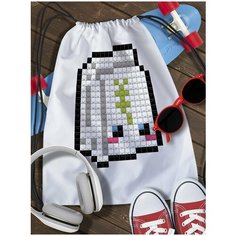 Мешок для сменной обуви пиксель арт - 6876 Brut Boxers