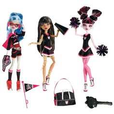 Набор Монстр Хай Дракулаура Клео Гулия командный дух, Monster High Ghoul spirit Draculaura Cleo Ghoulia