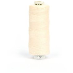 Нитки бытовые IDEAL, толщина 40/2, полиэстер 100%, 366м, цвет 107 экрю