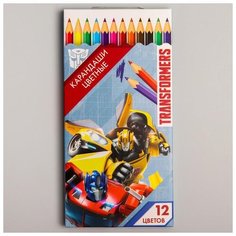 Hasbro Карандаши цветные Transformers, 12 штук, 5276457 разноцветный