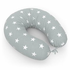 Подушка для беременных Бумеранг, 60x120, Звезды серая ИНГРИЯ