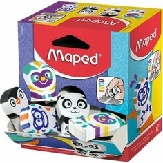 Ластик Maped Ergo Fun полимерный фигурный, 65х35х9.2мм, 24шт. (119001)