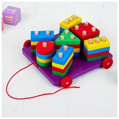 Пирамидка логическая - каталка Без бренда