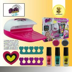 Маникюрный набор для девочек Nail Glam Salon с лампой Girls Creator