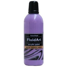 Краска акриловая для техники Флюид Арт, KolerPark, фиолетовый, 80 мл