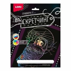 Скретчинг 18 × 24 см, Животные «Сова» (комплект из 6 шт) Lori