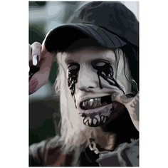 Картина по номерам на холсте ghostemane - 444 40X60