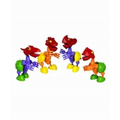 Конструктор Алекс Тойс Динозавр Дино, шарнирный, 4 цвета