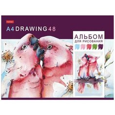 Альбом для рисования а4 48 л Hatber