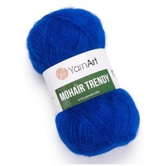 Пряжа для вязания YarnArt Mohair Trendy (ЯрнАрт Мохер Тренди) - 3 мотка 128 василек, полушерсть пушистая, 50% акрил, 50% мохер, 220м/100г