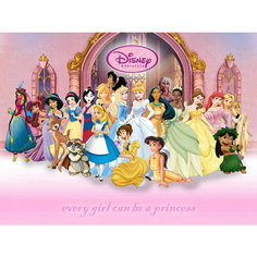Плакат, постер на бумаге Princess Disney/Принцессы Дисней/комиксы/мультфильмы. Размер 21 х 30 см