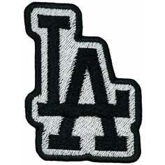 Нашивка (шеврон, патч) Los Angeles (LA) на термоплёнке, Tixxi Studio, 56х75 мм