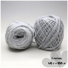 Бабушкина пряжа / Карачаевская пряжа / Кисловодская пряжа 2 шт (Жемчуг)