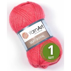 Пряжа YarnArt Silky Royal (ЯрнАрт Силк Роял) 1 моток цвет 432, Розовый, 35% шелковая вискоза, 65% мериносовая шерсть, 50г, 140 м