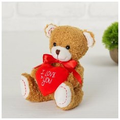 Мягкая игрушка «Мишутка с сердечком», цвета микс КНР