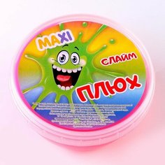 Плюх Слайм Плюх, контейнер 350 гр, розовый