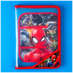 9438672 Папка для труда Человек-паук, А4, на молнии Marvel
