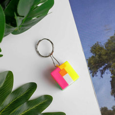 Брелок пластик головоломка "Кубик" 3,5х3,5 см No Brand