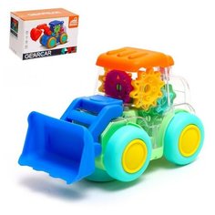 Экскаватор «Шестерёнки», свет и звук, работает от батареек, цвет микс Noname