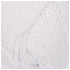 Пряжа "Velour" 100процентов микрополиэстер 170м/100г (840 белый) Yarn Art