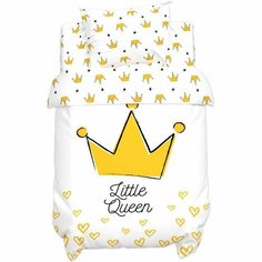 Постельное белье "Крошка Я" Little queen 112*147 см, 60*120+20 см, 40*60 см, 100% хлопок