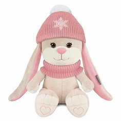 Мягкая игрушка Jack&ampLin Зайка в Розовом Шарфе и Шапочке со Снежинкой 20 см в Коробке JL-032207-20