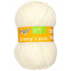 Пряжа Семеновская Granny`s sock W (Бабушкин носок ЧШ) суровый (25), 100%шерсть, 250м, 100г, 3шт