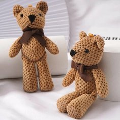 Игрушка мягкая медвежонок коричневый 15см Пенелопа