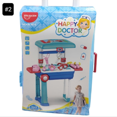 Игровой набор "Столик Чемоданчик" 2in1 Ролевые игрушки в Чемодане "Happy Chef, Happy Doctor, Happy Dresser, Happy Craftsman" Youjiahin