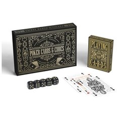 Подарочный набор 2 в 1 "Poker cards and cubes", 54 карты, кубики ЛАС ИГРАС