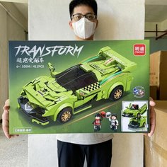 Transform детские гонки, китайское лего, машины конструкторы 10096 Mi Ng Di