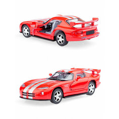 Металлическая машинка Kinsmart 1:36 «Dodge Viper GTS-R» инерционная, красная KT5039D-2