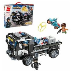Конструктор Полиция "Штурмовой грузовик", 352 детали и 3 минифигуры Qman
