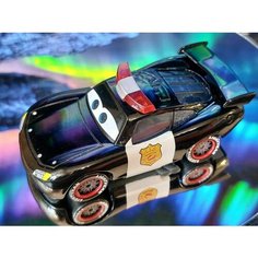 Литая коллекционная металлическая машинка из мультфильма "Тачки" (Cars) Молния Маквин полиция Нет бренда
