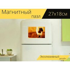 Магнитный пазл "Фитиль, абстрактный, свеча" на холодильник 27 x 18 см. Lots Prints