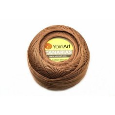 Пряжа Canarias, цвет 0015 молочный шоколад, 100% хлопок мерсеризованный, 20г, 203м, 1шт Yarn Art
