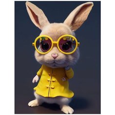 Картина по номерам Ученый заяц 40х50 см АртТойс